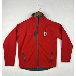 Ohio State Buckeyes Varsity Jacket Adult Small Red Full Zip OSU